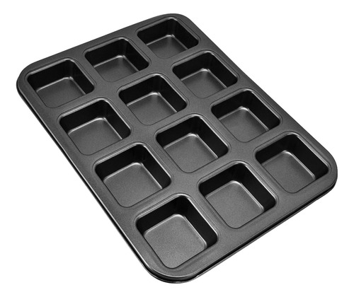 Mini Moldes Para Hornear Pan Con 12 Cavidades, De Acero Al C