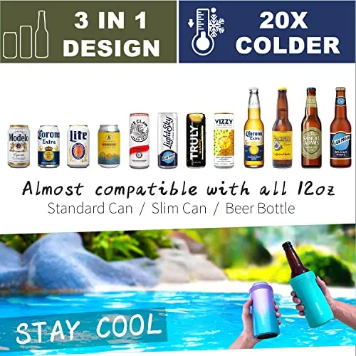 Enfriador De Latas Con Aislamiento 3 En 1, Aspiradora Signic