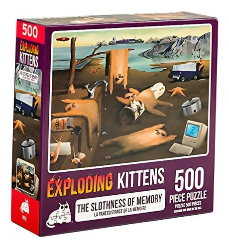 Exploding Kittens Rompecabezas De 500 Piezas | Perezoso De