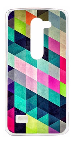 Case Funda Cover Acrílico Triangulos Colores LG K10