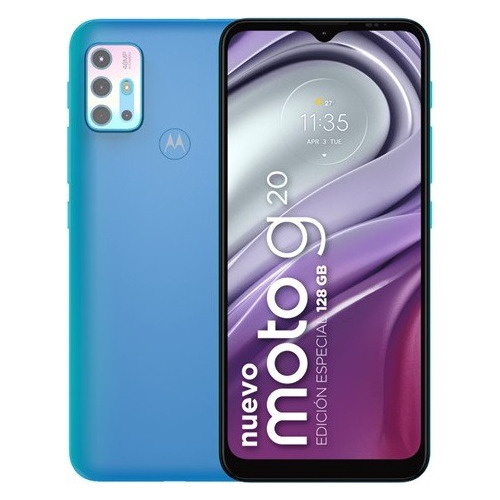 Imagen 1 de 4 de Celular Motorola Xt2128-1 - Moto G20 Se -128gb -azul Glaciar