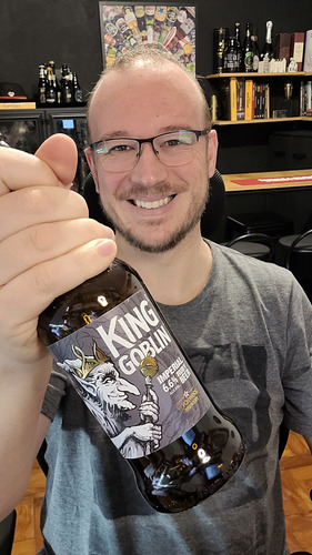Cerveja King Goblin Imperial Ruby Beer, Garrafa 500ml