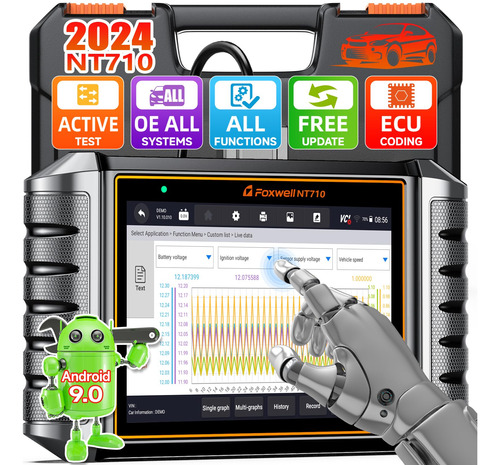 Foxwell Nt710 Obd2 Escáner Bidireccional Herramienta De Es.