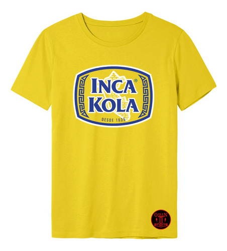Polo Personalizado Logo Retro  Gaseosa Inca Kola 