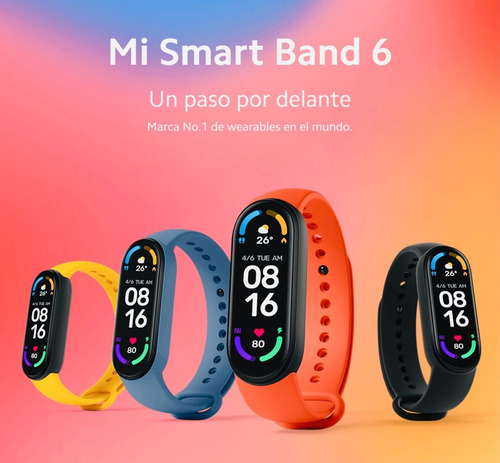 Imagen 3 de 6 de Xiaomi Mi Band 6 + Correa Adicional + Mica Hidrogel