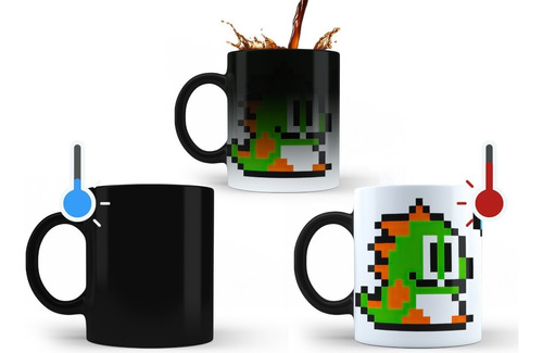 Bubble Bobble Bub Pixel Taza Magica Tu Propio Estilo