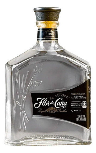 Ron Cristalino Añejo Flor De Caña 750ml