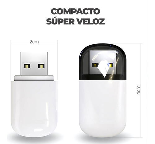 Adaptador Usb Wifi Inalámbrico 5g Y Bluetooth 2 En 1