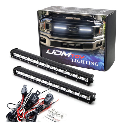 Ijdmtoy Kit De Barra Led Para Parrilla Delantera Compatible 