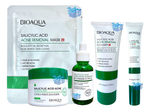 Kit Acido Salicílico X5 Bioaqua - mL a $200