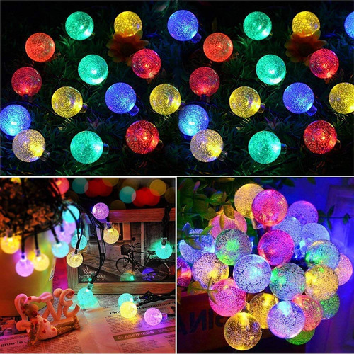 Cadena De Luces Solares Led Decorativas Impermeable Ip65