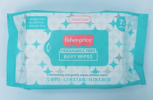Imagen 2 de 3 de Toallas Húmedas Fisher-price Sin Alcohol, Sin Parabenos