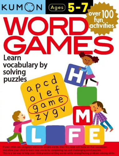 Libro Kumon Juegos De Palabras Actividades Ingles Niños