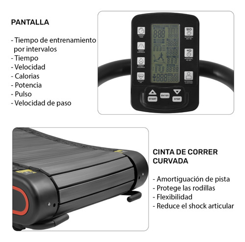Caminadora Curva Mecanica Profesional 8 Resistencias