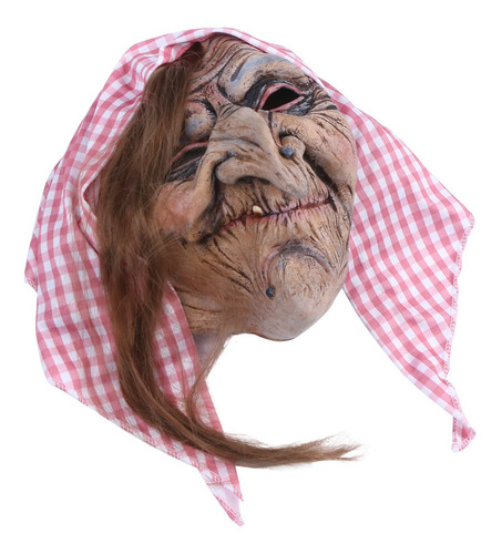 Halloween Drama Prop Sombrero Espeluznante Vieja Bruja Másca Halloween Drama Prop Sombrero Espeluznante Vieja Bruja Másca