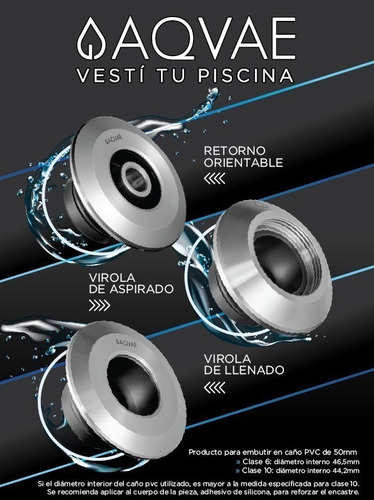 Imagen 4 de 4 de Virola De Llenado Acero Inoxidable Piscinas Aqvae