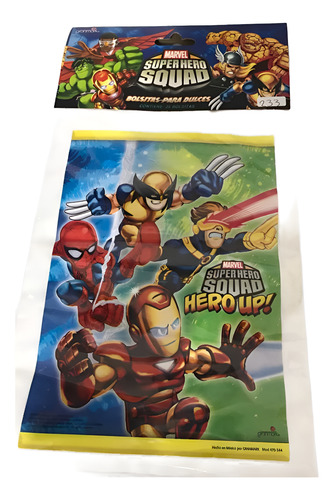 50 Bolsitas Marvel Superhero Squad Fiesta P Dulces Bolo Gm