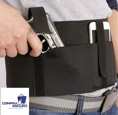 Imagen 5 de 5 de Funda De Pistola De Transporte Oculto Banda Elástica Táctica
