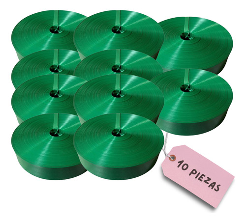 Cinta Rompevientos Plástica Malla Ciclónica Rollo De 100 M2 Color Verde