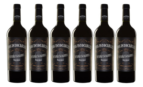 Vino Tinto Los Intocables Bourbon Barrel Malbec Caja X 6