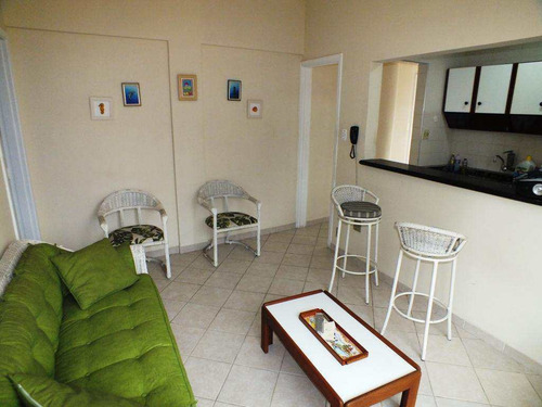 Apartamento Com 1 Dorm, Itararé, São Vicente - R$ 228 Mil, Cod: 538 - V538