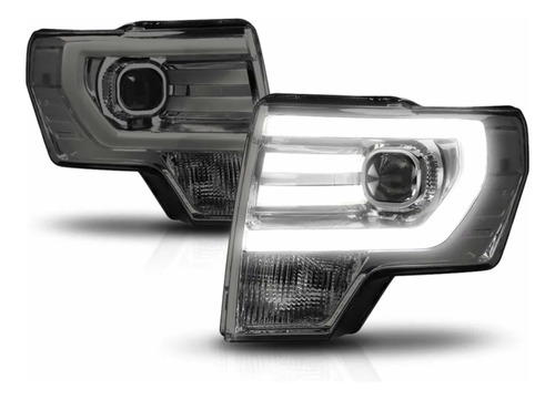 Faros Led Ford Lobo F150 2009 2010-2011 2012 2013 2014 Smoke