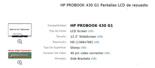 Display Hp Probook 430 G1 