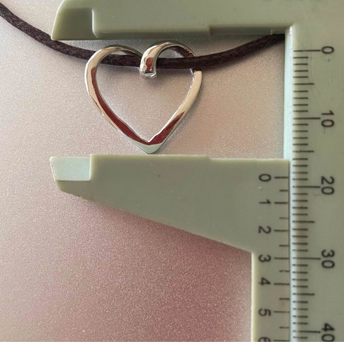 Cadena Con Dije Amor 5 Corazones Totalmente Plata Ley .925