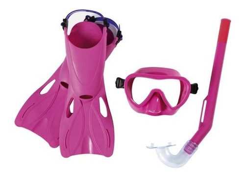 Imagen 8 de 8 de Kit De Buceo Snorkel Clasico Bestway 24039