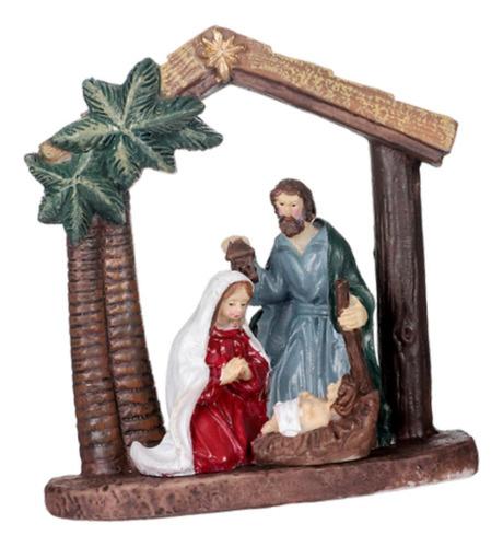 Estatuilla De Belén, Decoración De 9x4x10 Cm Estilo A