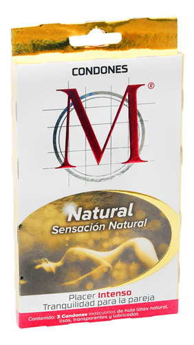 Condon M Natural 1 Blister Con  3pzas