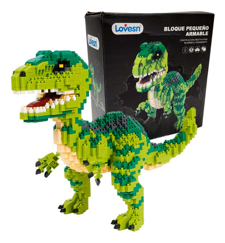 Trex Armable 3d Bloque Construcción Dinosaurio Puzzle Rompe Cantidad De Piezas 1457