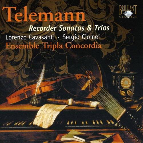 G.p. Telemann; Cd Triple Concordia Recorder Sonatas Y Tríos