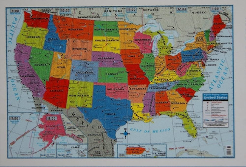 United States Wall Map 40  X 28  (96cm X 68cm) Ideal Viajes!