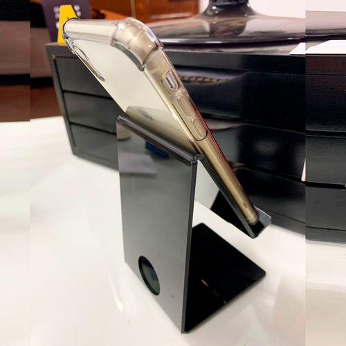 Imagem 3 de 3 de Suporte Celular Acrílico Smartphone Mesa Universal