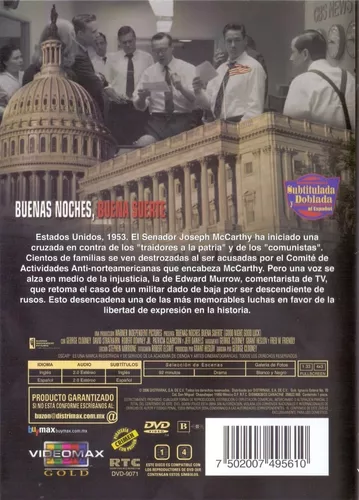 Buenas Noches Buena Suerte George Clooney Pelicula Dvd