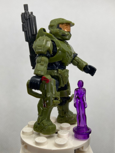 Halo Master Chief Y Cortana Mega Construx Original (Usado)