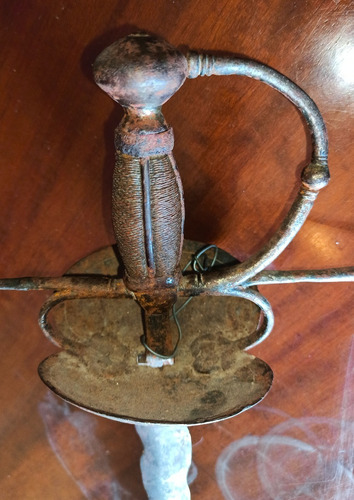 Imagen 5 de 9 de Antigua Espada Ropera Portuguesa Hoja Flamigera Siglo Xvii.