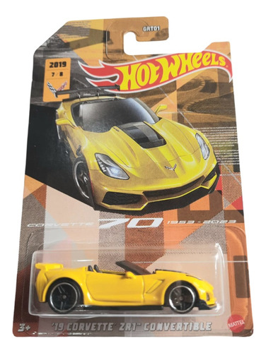 Hot Wheels 19 Corvette Zr1 Convertible 70 Aniversario 2021