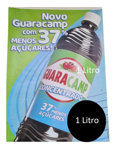 Xarope Concentrado Guaraná Menos Açúcar Guaracamp - 2 Litros