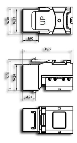 Conector Jack Rj45 Cat 5e Satra