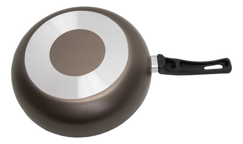 Frigideira Antiaderente Funda Wok Com Tampa 26cm 2,8 Litros Cor Grafite
