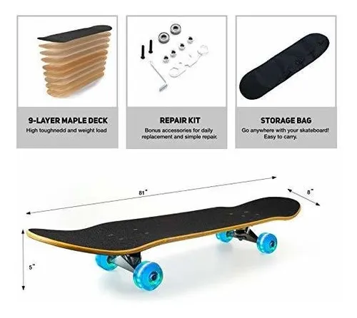 Patinetas Completas Para Niños Y Adultos, Tabla De Skate Es