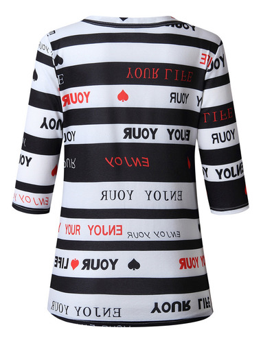 Blusa De Manga Larga Con Botones Y Estampado De Botones Con