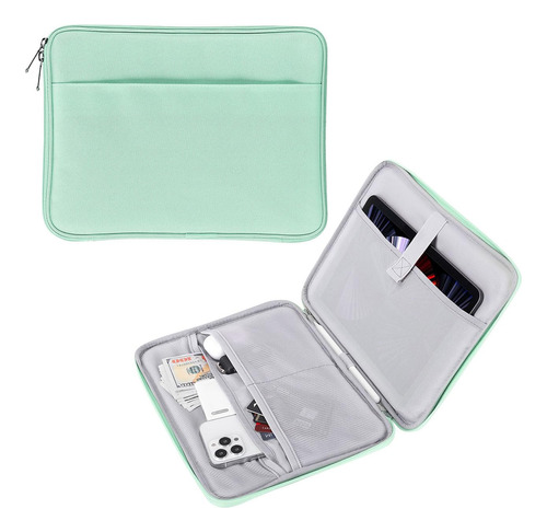 Funda Para Tablet De 9 A 11  Bolsa Dos Compartimentos Verde