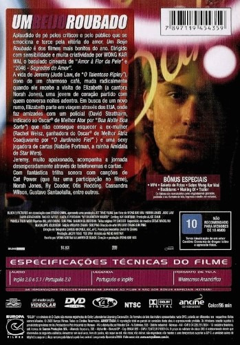 Dvd Um Beijo Roubado - Seleção Oficial Festival De Cannes