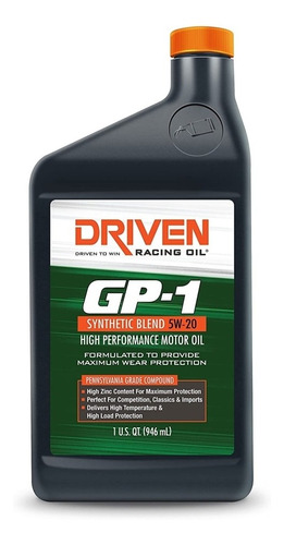 Aceite 5w-20 Semisintético Driven Racing Oil Gp1 6 Pack