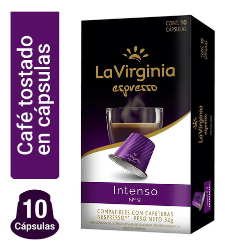 Cápsulas Café La Virginia Espresso Intenso X10 Nespresso