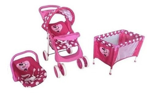 Imagen 1 de 1 de Juguete Coche Muñeca Cuna Silla Minnie