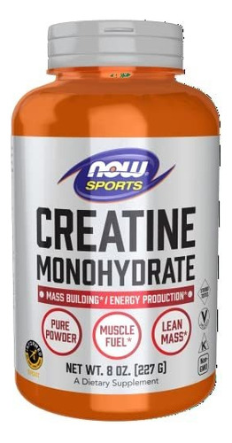 Creatina Monohidratada En Polvo Now Sport 227g 45 Servicios